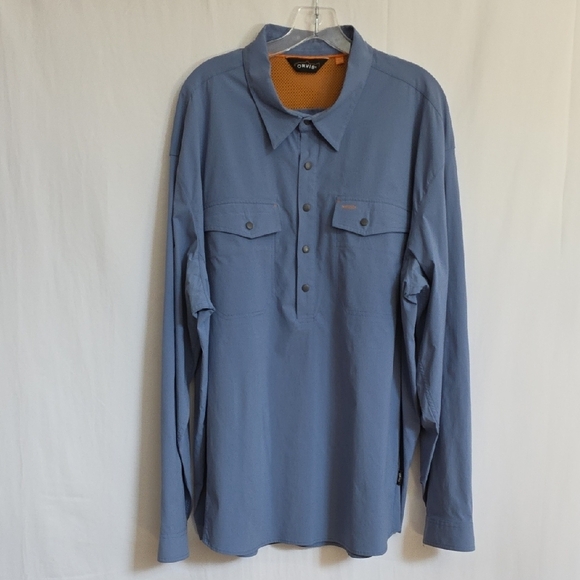 Orvis Other - Orvis Trout Bum Blue Mens Vented Shirt.  Size XXL